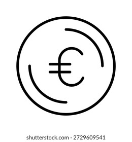 Diseño de iconos de Vector de símbolos de euro de moda