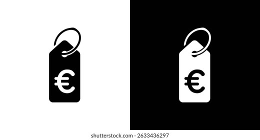 Conceito de ícone de marca de euro, ilustração vetorial