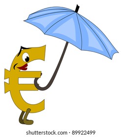 Euro under protective umbrella
