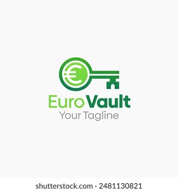 Diseño de Plantilla de Vector de logotipo Euro Vault. Bueno para los negocios, la puesta en marcha, la agencia y la Organización