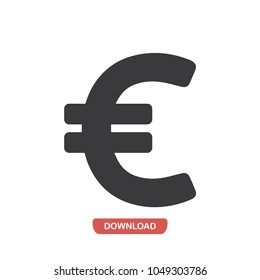 Euro vector icon