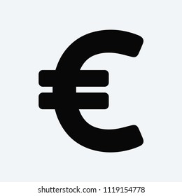 Euro vector icon