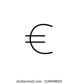 Euro vector icon