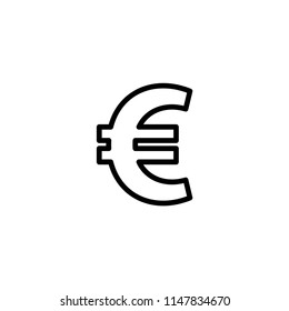 Euro vector icon
