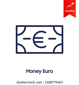 Euro vector icon