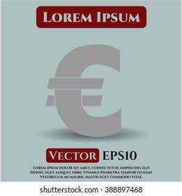 Euro vector icon