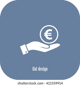 Euro vector icon