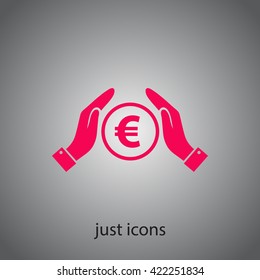 Euro vector icon