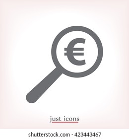 Euro vector icon