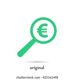 Euro vector icon