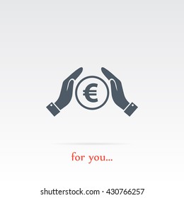 Euro vector icon