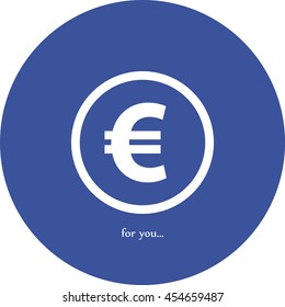 Euro vector icon