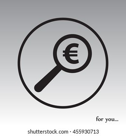 Euro vector icon
