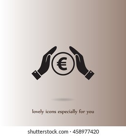 Euro vector icon