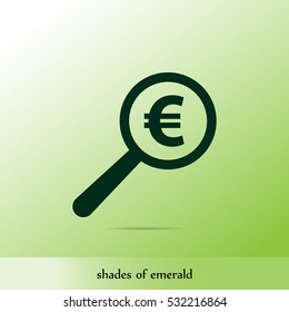 Euro vector icon