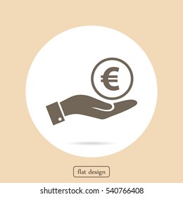 Euro vector icon