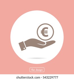 Euro vector icon