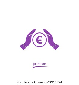 Euro vector icon
