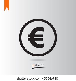 Euro vector icon