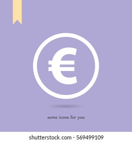 Euro vector icon