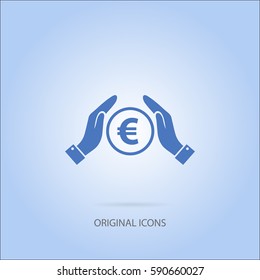 Euro vector icon