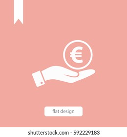 Euro vector icon
