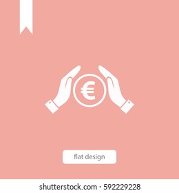 Euro vector icon