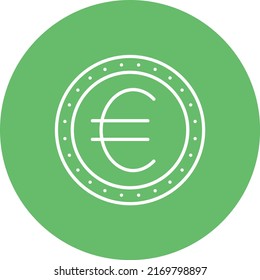 Euro vector icon. Can be used for printing, mobile and web applications.