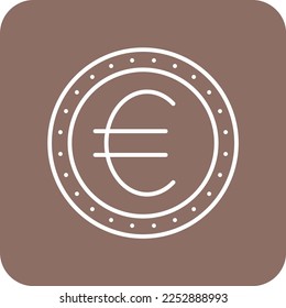 Euro vector icon. Can be used for printing, mobile and web applications.