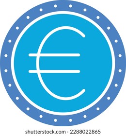 Euro vector icon. Can be used for printing, mobile and web applications.