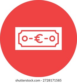 Ilustración de diseño de icono de Vector euro