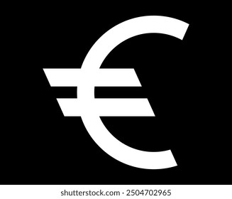 Icono del Vector del euro. Icono de signo de euro. Símbolo de la moneda del euro. Etiqueta de dinero