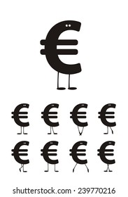 Euro. Vector illustration. 