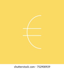 euro vector line icon. eps-10.