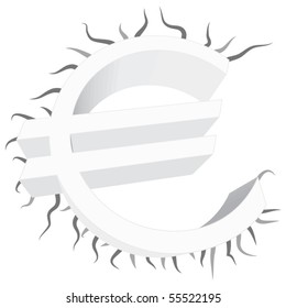 Euro vector sign