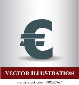 Símbolo del vector del euro
