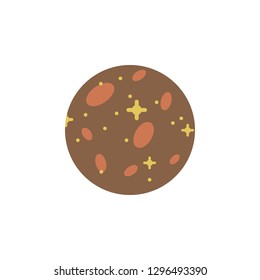 Europa colored icon. Element of space illustration. Signs and symbols icon can be used for web, logo, mobile app, UI, UX on white background
