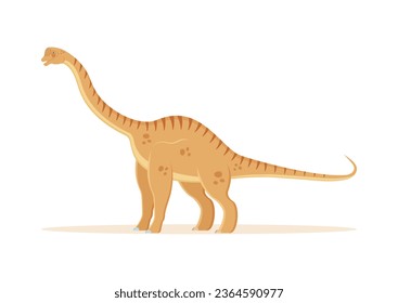 Ilustración vectorial del personaje de dibujos animados de los dinosaurios Europasaurus
