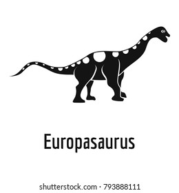 Europasaurus icon. Simple illustration of europasaurus vector icon for web.
