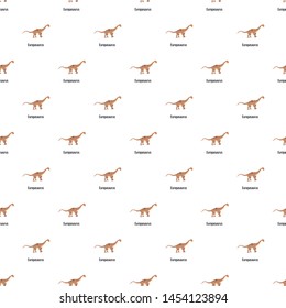 Europasaurus pattern seamless vector repeat for any web design