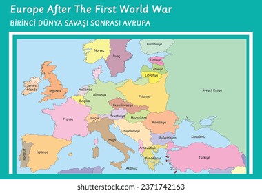 europe after the first world war map