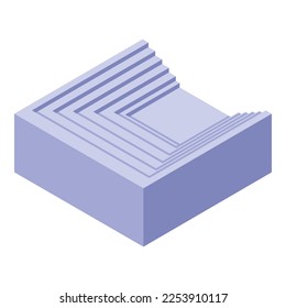 Europe amphitheater icon isometric vector. City travel. Old religion