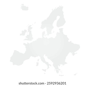 Europe blank map. vector illustration