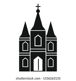 Europe church icon  Simple illustration europe church vector icon for web design isolated white background