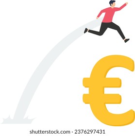 Europe financial visionary, economic forecast for European countries or investment and stock market concept

