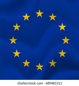 Europe flag background. Vector illustration.