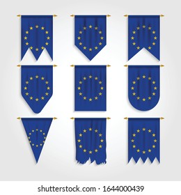Bandera europea de diferentes formas, Bandera de Europa de diversas formas