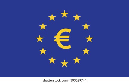 Europe flag . Vector illustration