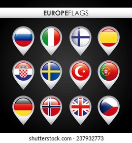 europe flags design
