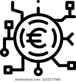 europe icon. Thin Linear Style Design Isolated On White Background
